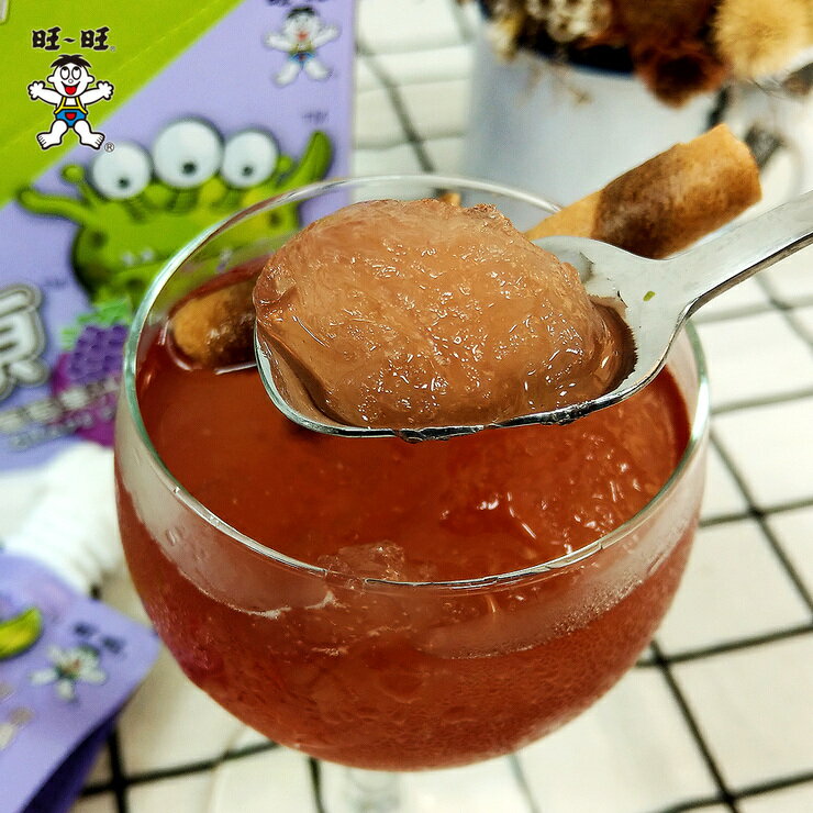 旺旺 吸C凍(葡萄果汁風味) 90g x6入★葡萄果汁口味★可以吸的果凍★三種口感★每一口都享受 ★零食★零嘴★飲料★下午茶★聚餐 4