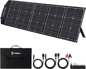 【日本代購】BigBlue 太陽能板 150W 充電 露營 救援 停電 防災 ‎B445