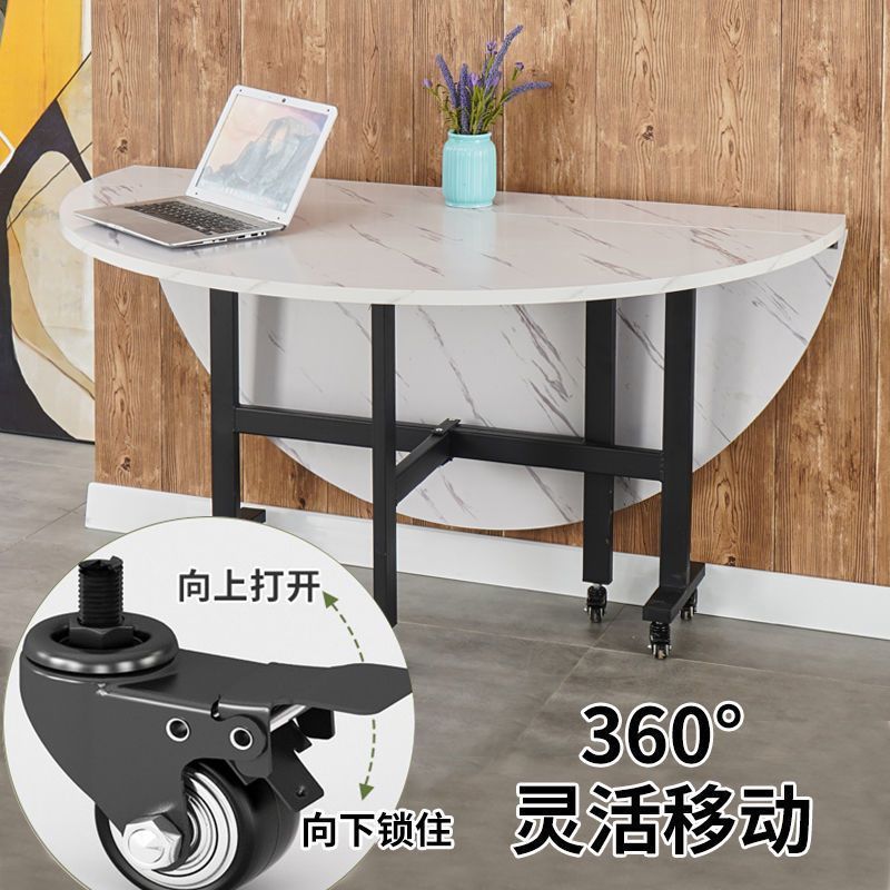 工廠現貨 免運 附發票 折疊桌家用小戶型可移動簡易大圓形桌多功能客廳商用吃飯桌子特惠/快速出貨 全館八折 特價出 Y1027