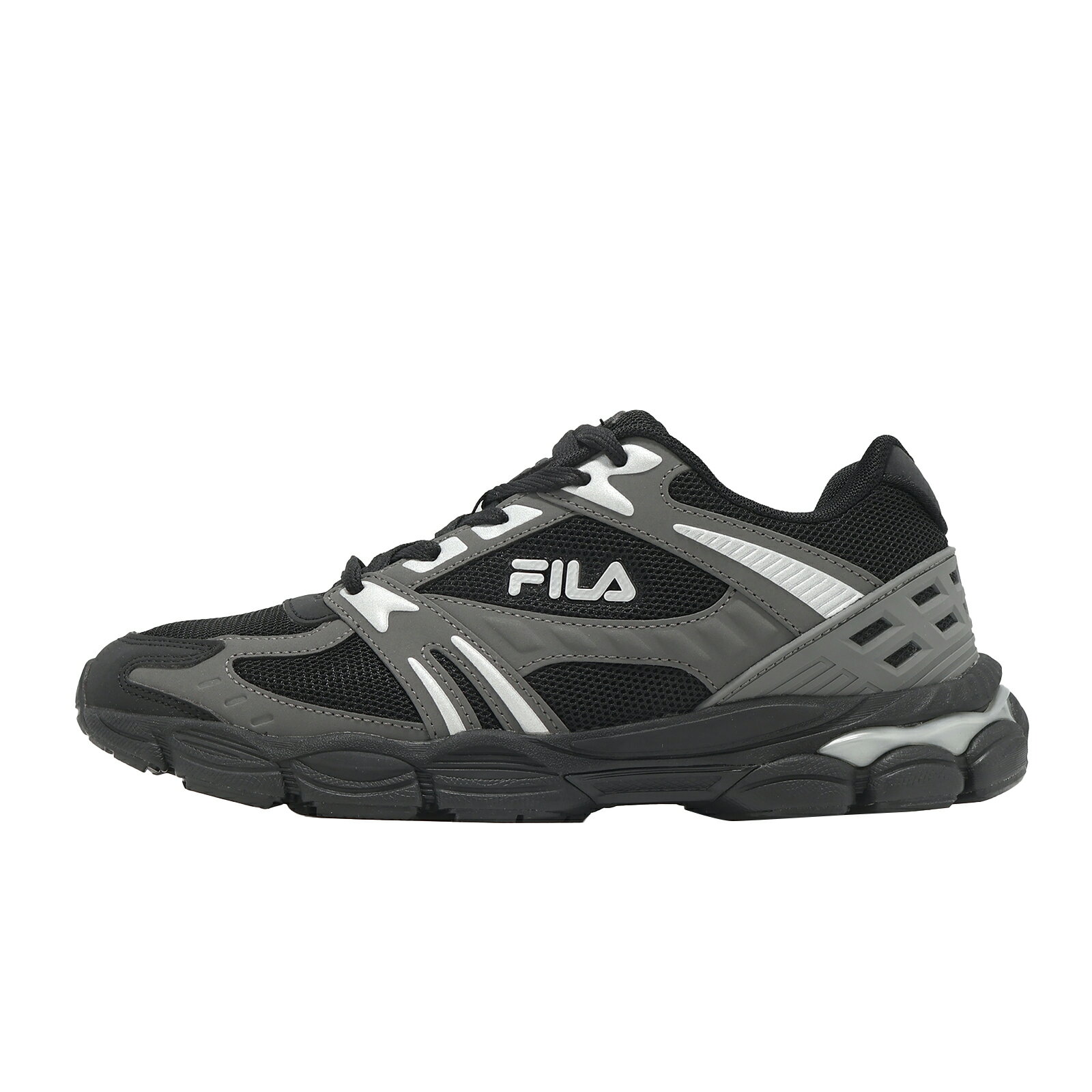 Fila 休閒鞋 Olympian 男鞋 黑 拼接 運動鞋 斐樂 1J310A041