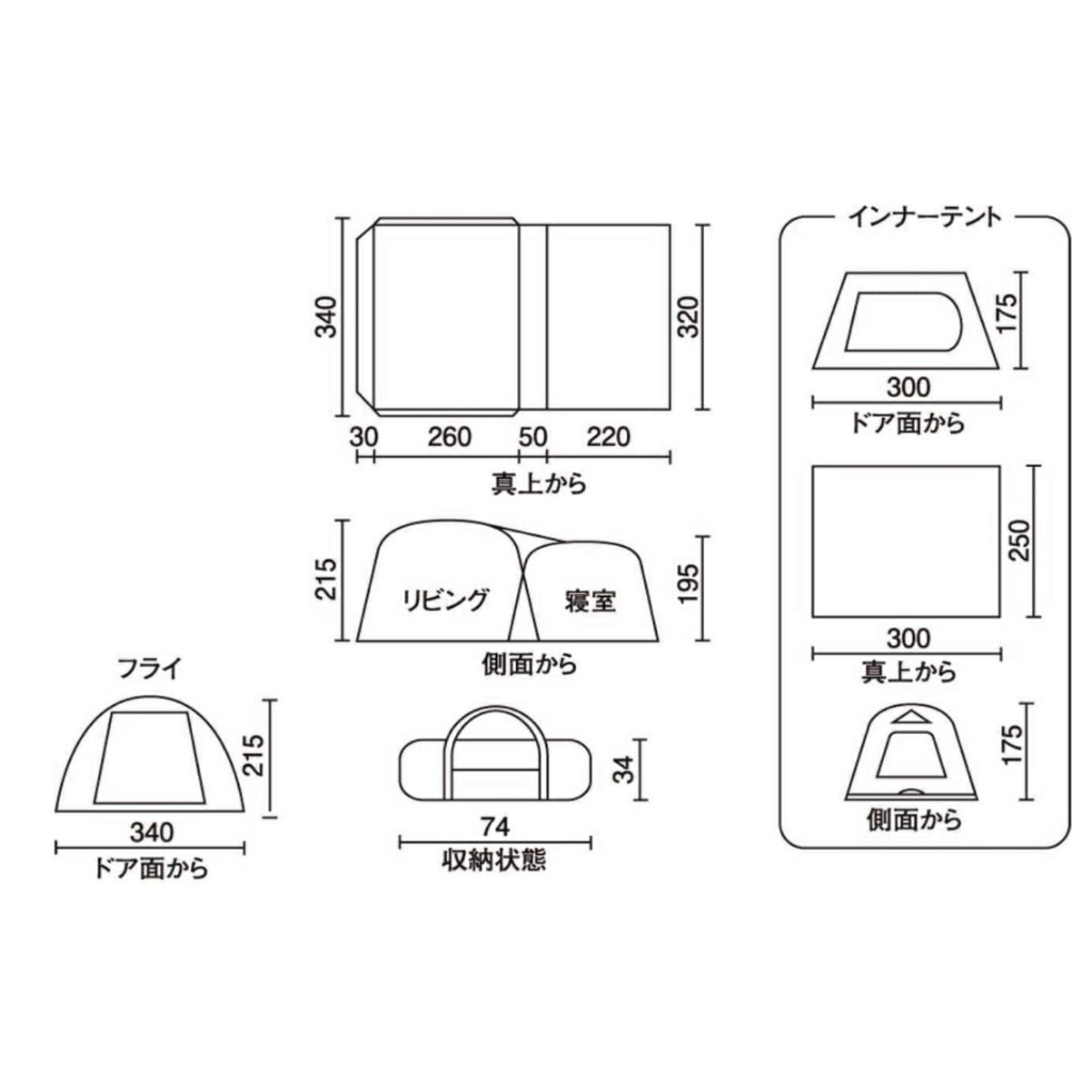 【日本牌 含稅直送】Coleman TOUGH SCREEN 2-ROOM LDX+ MDX+ 隧道帳 露營帳篷 5