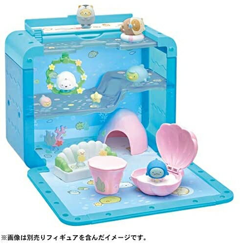 日本 Takara Tomy 角落生物 海底世界小屋組 內附恐龍（白熊 企鵝 貓咪 豬排需另購）【小福部屋】 1