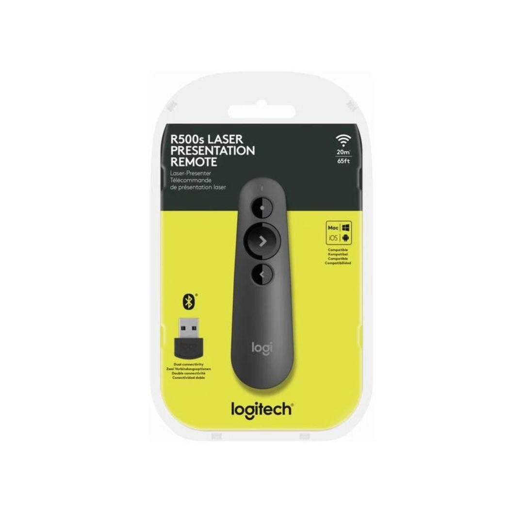 【出清】公司貨 logitech 羅技 R500S 雷射簡報遙控器-黑