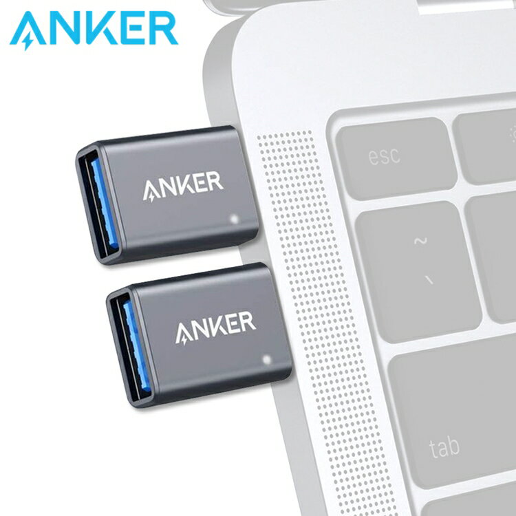 耀您館★美國Anker USB-C to USB 3.0轉接頭即Type-C轉USB轉接器B87310A1(2入)適Apple蘋果Mac電腦iPad平板Macbook筆電