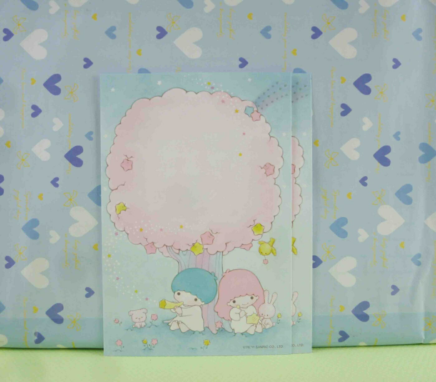 【震撼精品百貨】Hello Kitty 凱蒂貓 明信片(2入)-粉色樹 震撼日式精品百貨