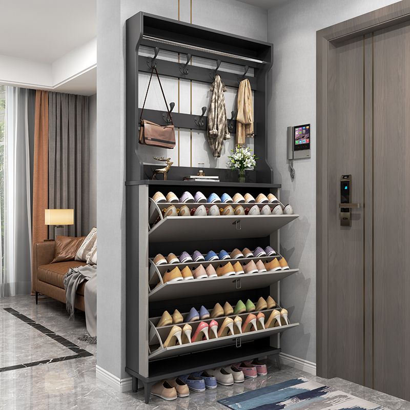 意式超薄款鞋柜家用門口門外大容量翻斗式玄關柜邊柜簡約現代鞋架