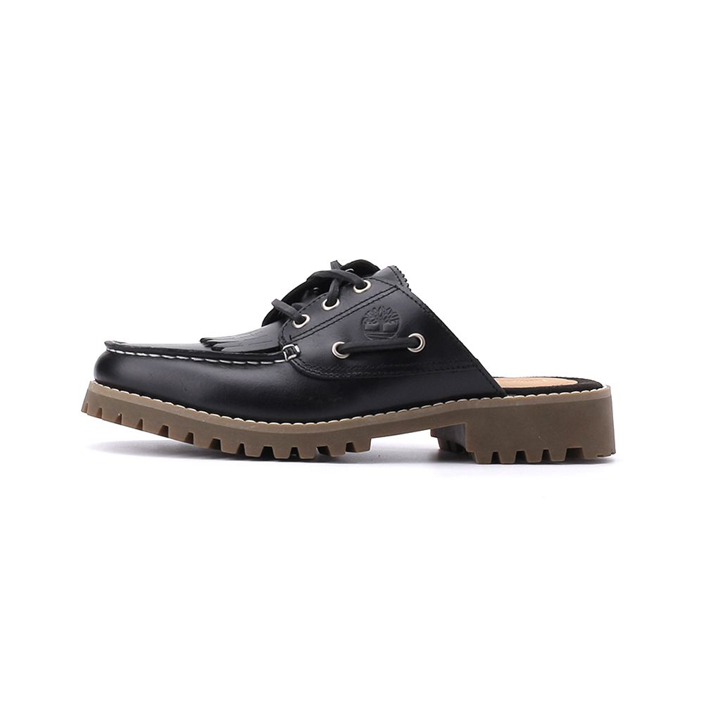 TIMBERLAND NOREEN 皮革休閒後空穆勒鞋 黑 A4198W02 女鞋