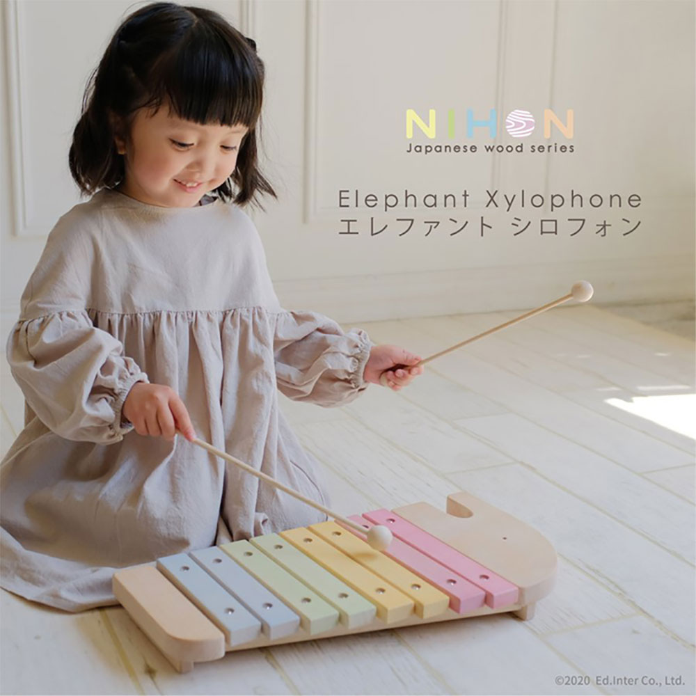 Ed.Inter-NIHON日本製職人手工積木-大象木琴