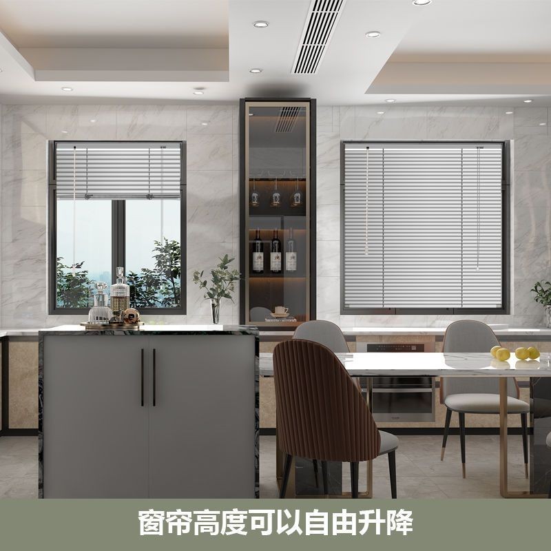 百葉窗簾免打孔捲簾遮光衛生間浴室廚房陽臺遮陽卷拉式臥室防水 6