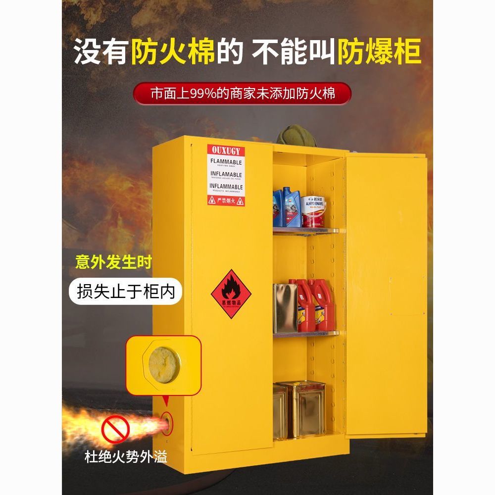 【台灣公司 超低價】工業防爆柜危化品儲存柜化學品安全柜防火存放箱易燃危險品防爆箱 2