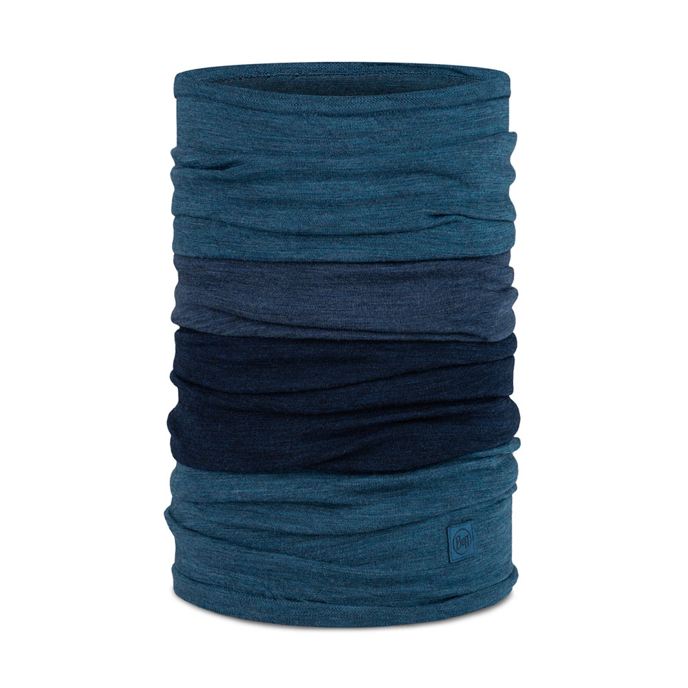 西班牙 《BUFF》Merino Move Multifunctional Neckwear 舒適繽紛 205 gsm 美麗諾羊毛頭巾 單寧灰藍
