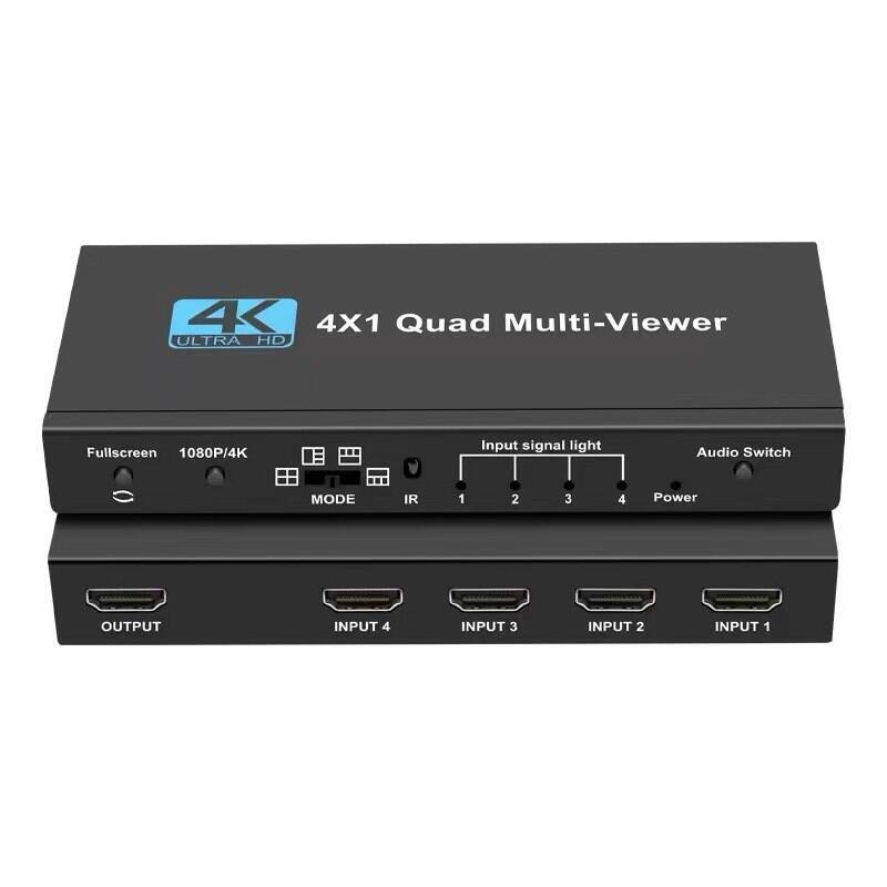 48h出貨丶4K HDMI切換器 4切一無縫切換 4分割器4路畫面視頻分割器1080P 4K