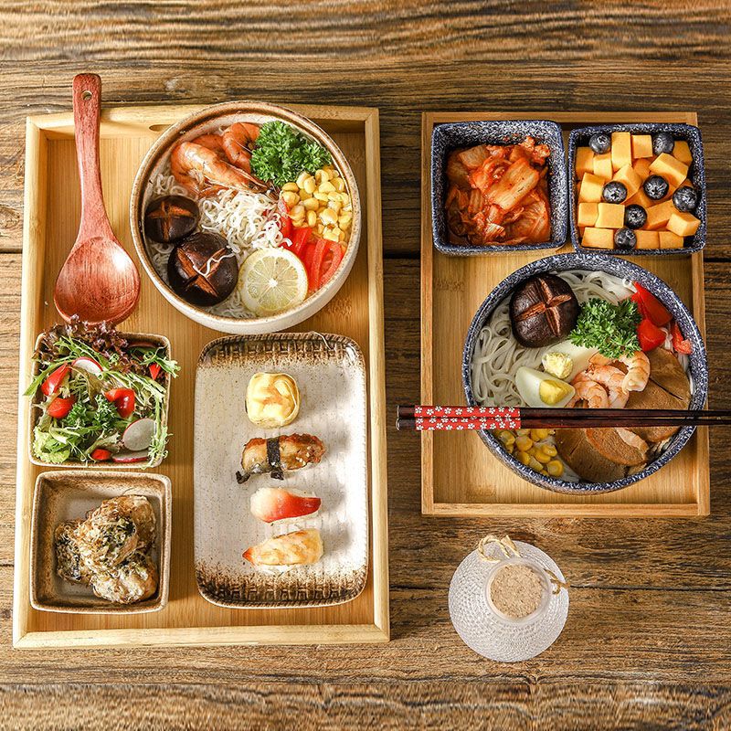 開發票 餐具 日式陶瓷泡面碗面館專用碗一人食餐具拉面碗湯碗早餐碗碗碟套裝