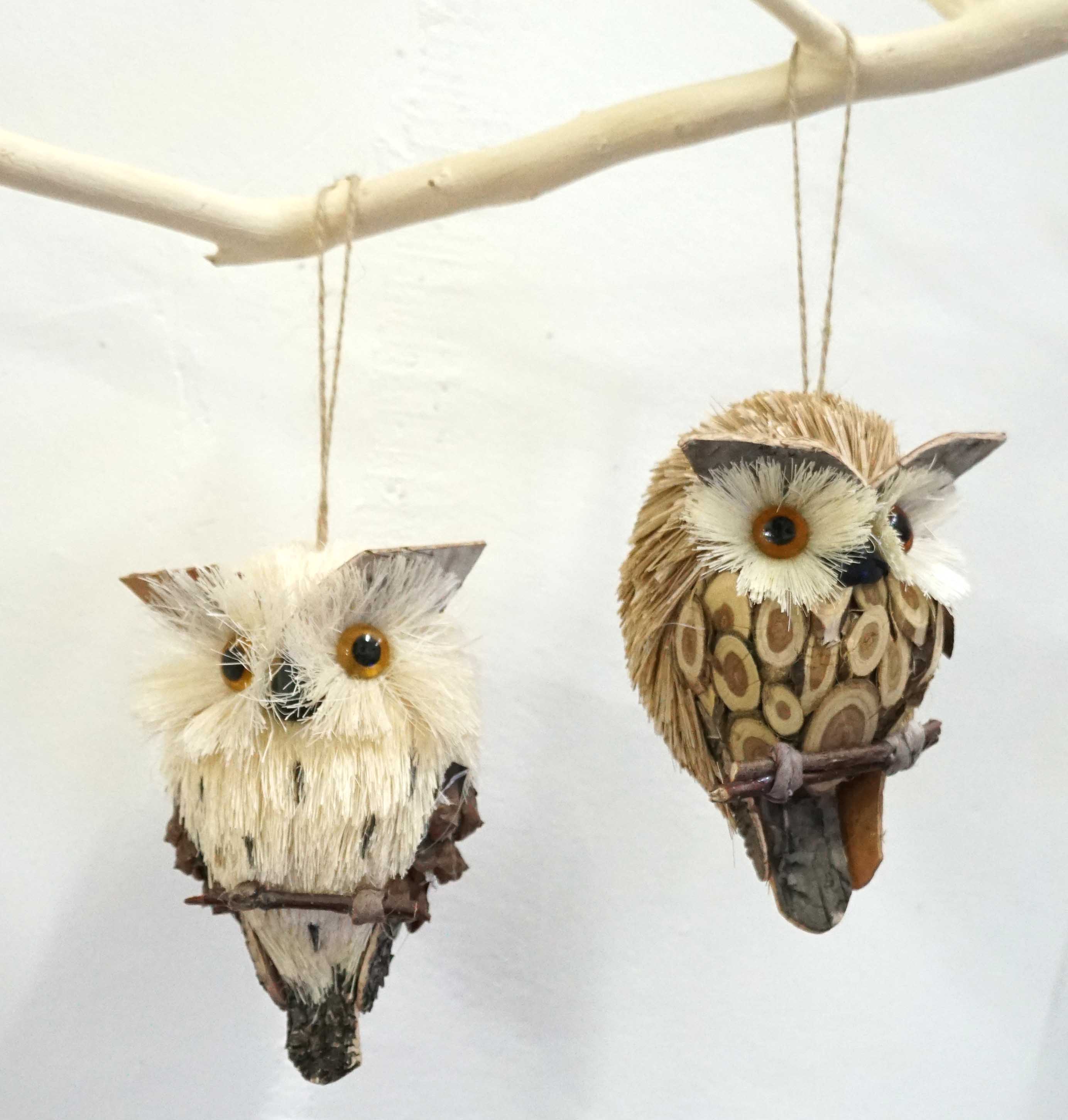 吊掛裝飾貓頭鷹擺件家居展廳服裝店特色店鋪仿真動物小飾品 4