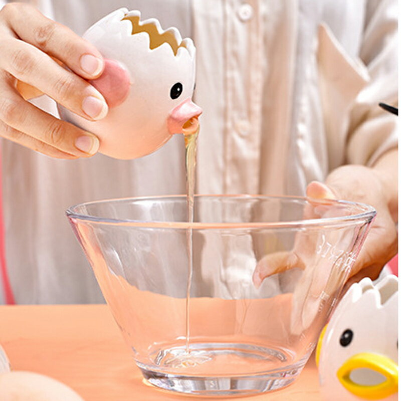 創意卡通陶瓷蛋清分離器 蛋黃分離器 家用蛋液過濾器烘焙用具