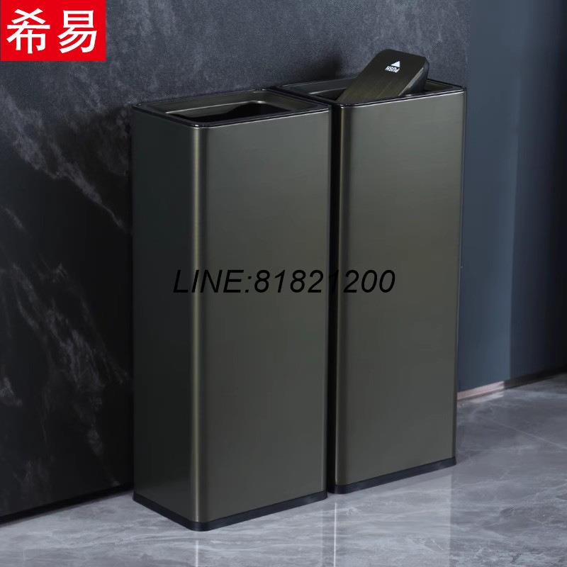 公司貨 不銹鋼擦手紙搖蓋垃圾桶大號辦公室樓道酒店大堂廁所衛生間翻直投 快速出貨