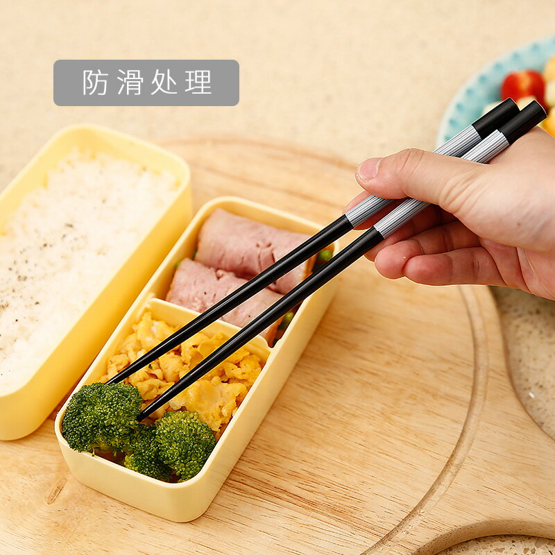 進口旅行便攜筷子套裝家用多規格塑料筷子學生兒童盒裝餐具