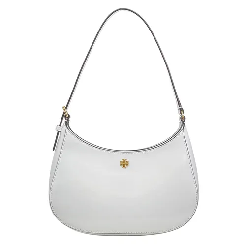 TORY BURCH Emerson 雙T徽標拉鍊開合皮革 女款小號新月腋下手提單肩包 (預購)139327~【 菲尼斯 國際精品 ★ APP下單天天10%點數回饋 】