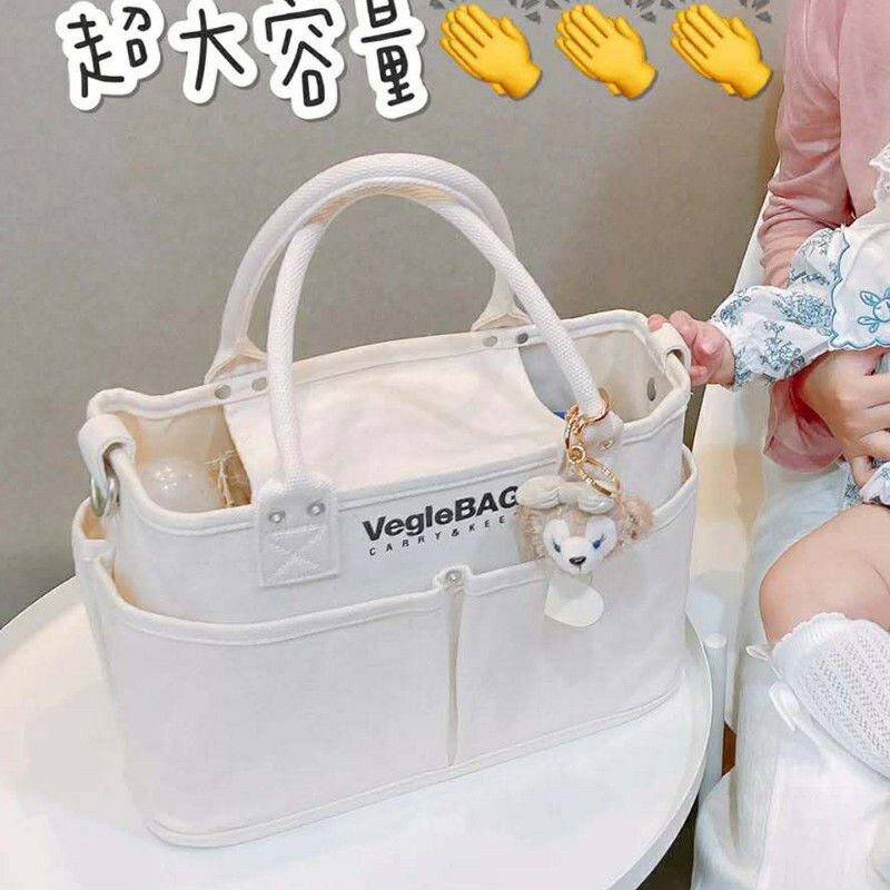 【喜挖】日本樂天斜後背包帆布包媽媽咪包便當包手提包單肩女包