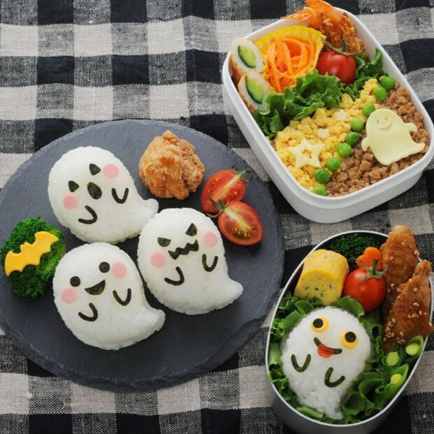 日本 ARNEST 萬聖節 鬼精靈 飯糰 模型 親子創意料理 飯糰 便當DIY 野餐 1組
