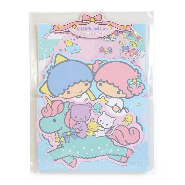 大賀屋 雙子星 信紙 信封 貼紙 文具 便條紙 kiki lala 雙星仙子 三麗鷗 紙 卡片 日貨 正版 授權 L00010624
