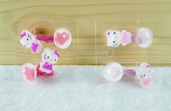 【震撼精品百貨】Hello Kitty 凱蒂貓 髮圈 全身KT透明造型 淺粉/深粉【共2款】 震撼日式精品百貨