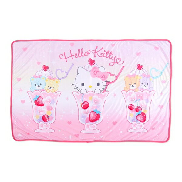 【震撼精品百貨】Hello Kitty 凱蒂貓~日本三麗鷗SANRIO KITTY涼感冷氣毯110x70cm(漂浮汽水)*54213