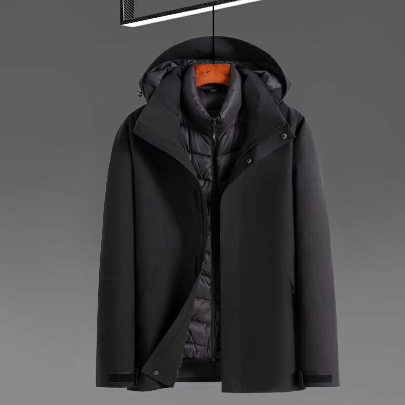 【巴黎精品】現貨+預購 真羽絨90%鴨絨羽絨外套羽絨衣夾克-保暖時尚硬派質感優越男外套4色a1ix69