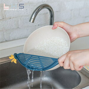 淘米器廚房淘米勺篩子神器攪拌棒瀝水家用洗米勺塑料多功能洗米器