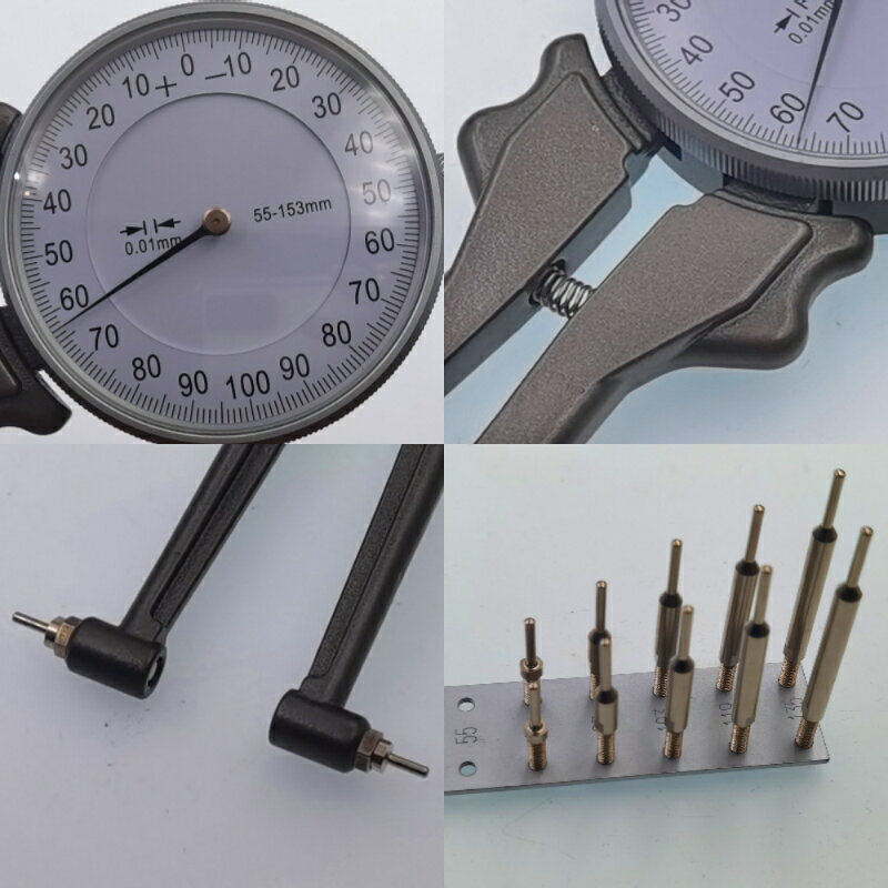 熱銷德制帶表內卡規量具高精度可換測頭內卡鉗內溝槽卡尺內徑測量配件
