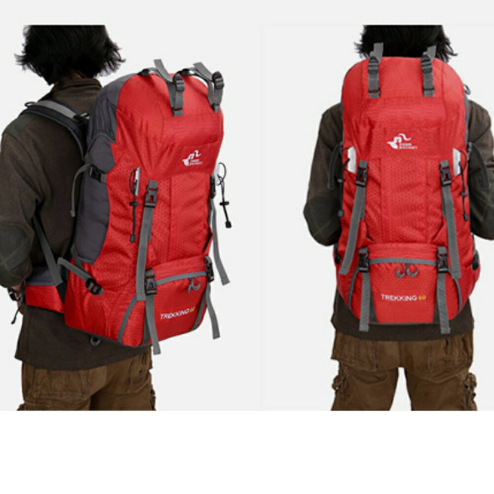 美麗大街【111101114】60L登山包 徒步旅行背包 露營背包 送防雨罩 2