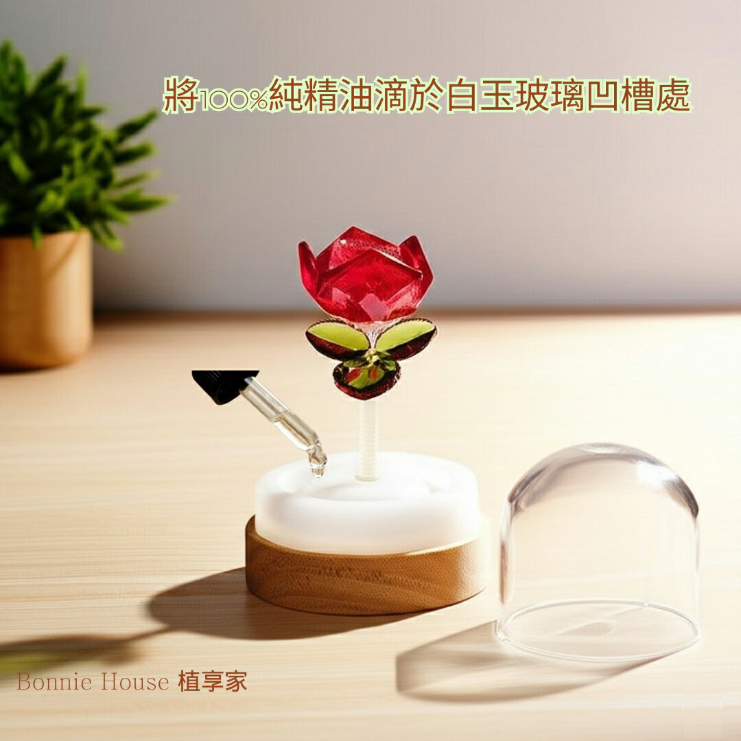 Bonnie House 植享家水晶花束恆溫賞香儀 - 王子的玫瑰﹝小資屋﹞ 2