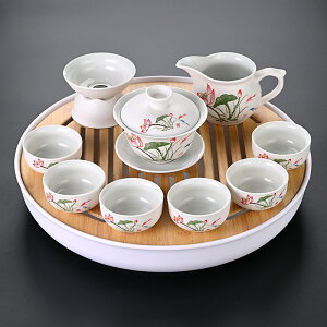 陶瓷茶具套裝整套功夫茶具輕奢中式簡約泡茶器辦公室家用會客