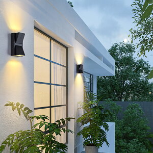 光印北歐led戶外壁燈走廊過道現代簡約防水防潮陽臺室外庭院燈具