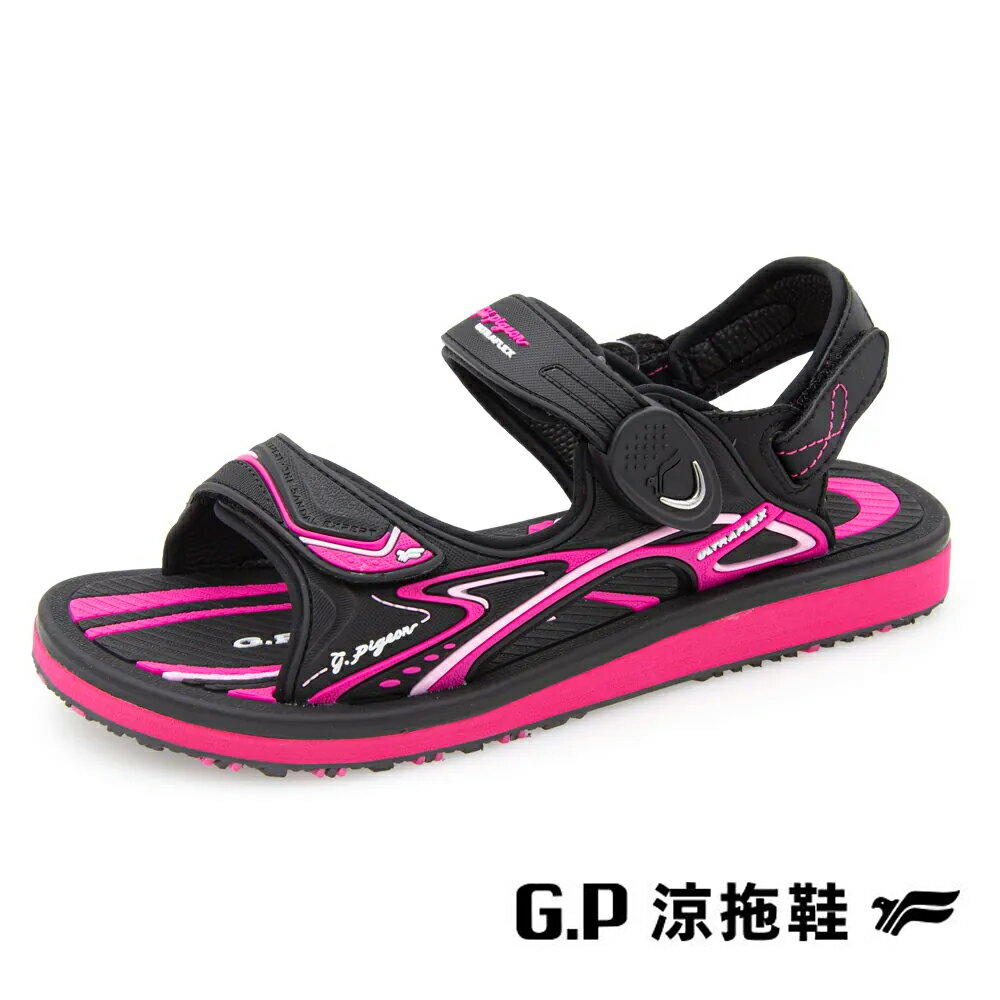 G.P(女)高彈力舒適兩用涼拖鞋 女鞋-黑桃色