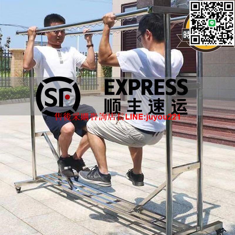 304不鏽鋼晾衣架落地立式摺疊多功能晾衣杆伸縮式可移動家用陽臺