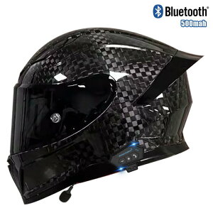 3C認證碳纖維頭盔Dot全盔輕量化機車摩旅藍牙跑盔男女四季安全帽