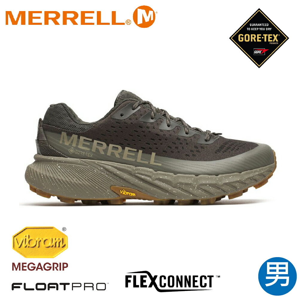 【MERRELL 美國 男 AGILITY PEAK 5 GORE-TEX 登山鞋《炭灰》】 ML068701/越野鞋/戶外鞋