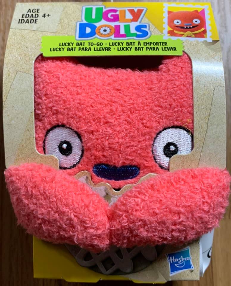 ☆勳寶玩具舖【現貨】孩之寶 醜娃娃 Ugly Dolls 鑰匙圈絨毛娃娃--Lucky Bat