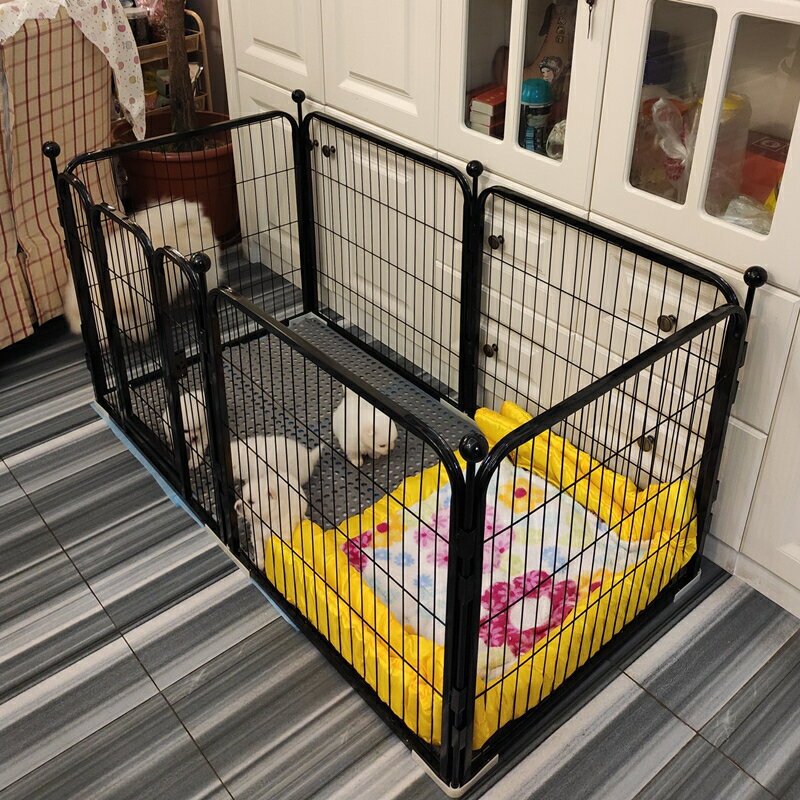 寵物狗狗圍欄室內小型犬狗籠子中型犬柯基隔離門護欄自由組合柵欄