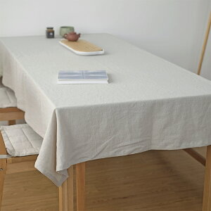 日式棉麻桌布清新文藝亞麻簡約中式布藝餐桌茶幾布家具電器蓋巾