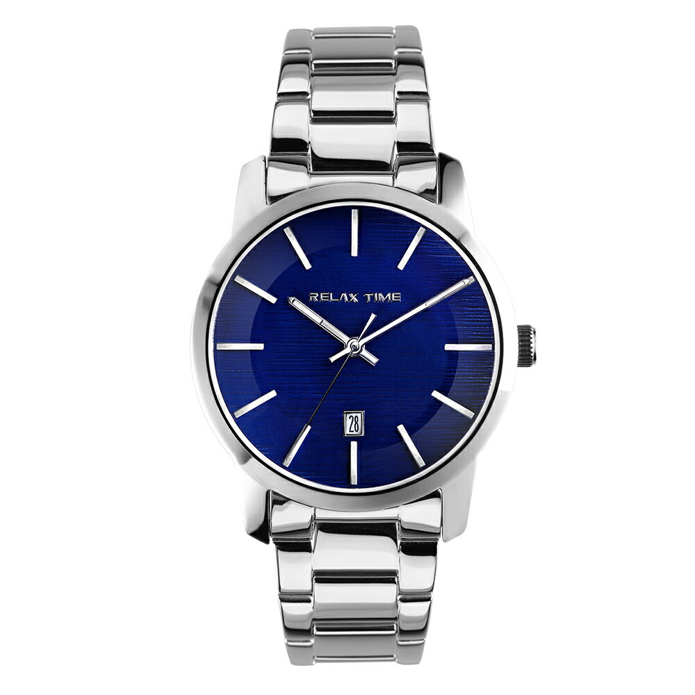 送禮首選★RELAX TIME Water wave文青水波系列腕錶43mm(RT-86-2M)  附提袋【全館滿額折價★APP下單點數4倍送】線上購買享_實體門市同步服務