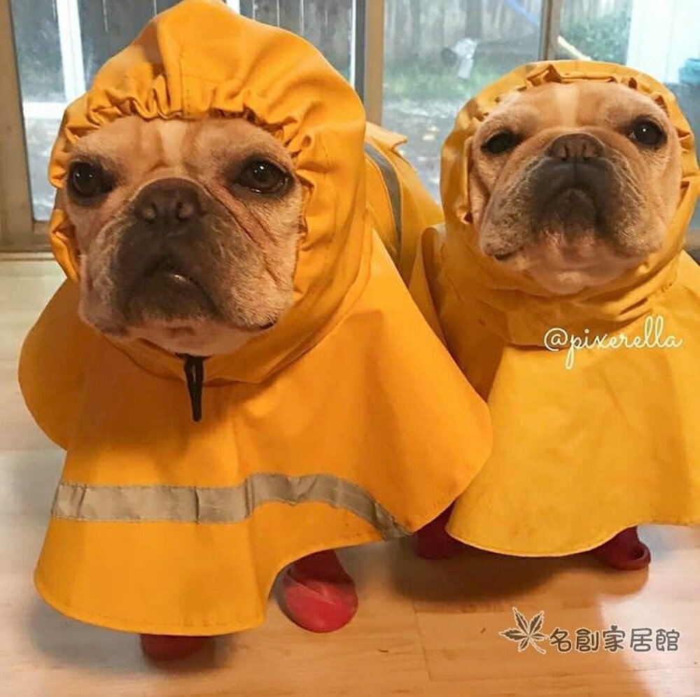寵物雨衣 寵物法鬥雪納瑞柴犬雨披小型犬中型犬英鬥 - 名創家居館