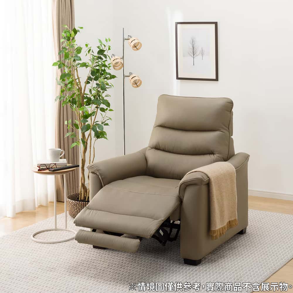 ◎單人沙發 1人用電動可躺式沙發 電動沙發 N-BELIEVA 3 半皮 MO NITORI宜得利家居