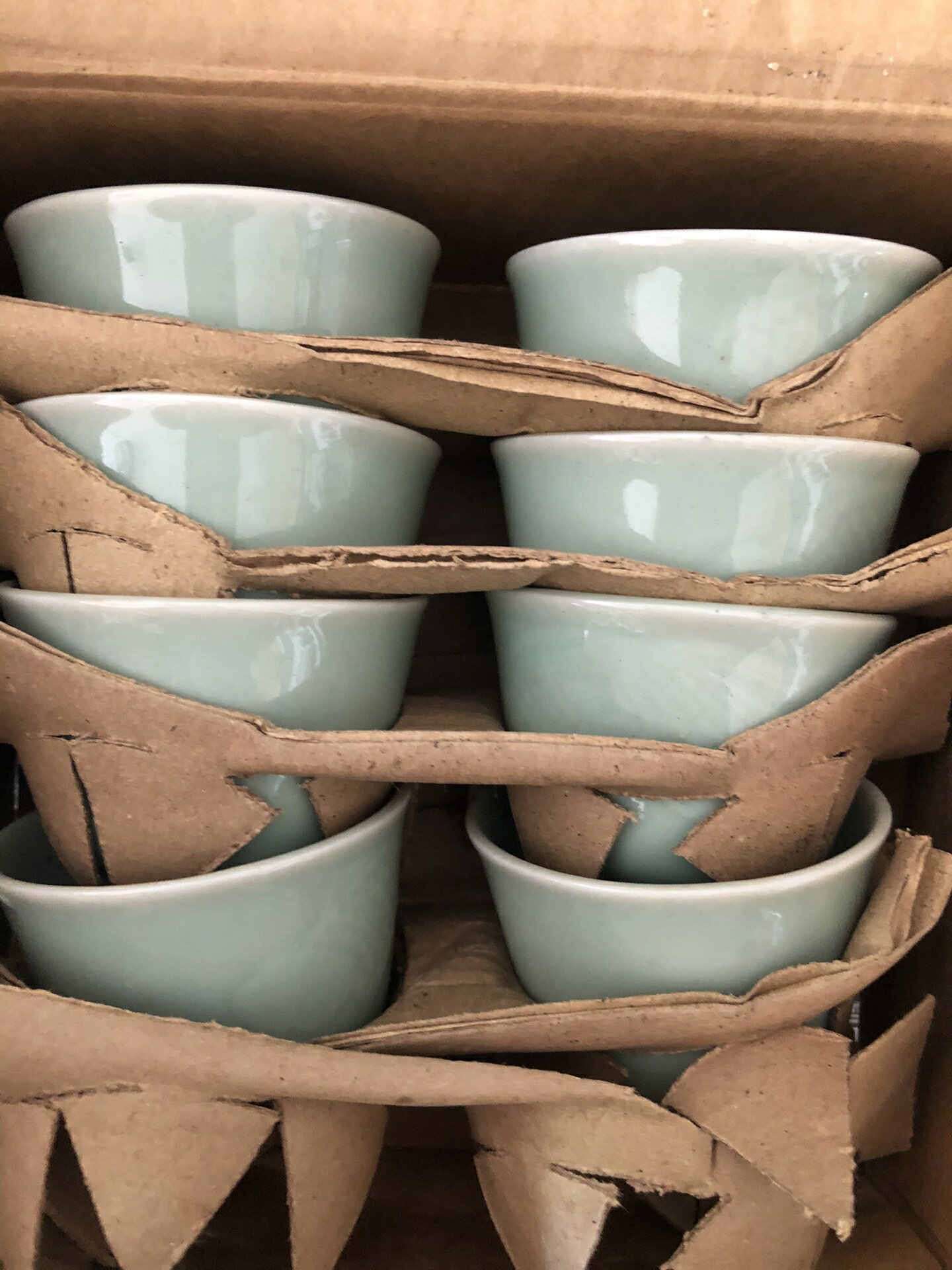平安竹泉 青華染付 雙鱼紋樣 四角盃 茶道具 網目文角向付 #青花 #青花瓷 #blueandwhite #japaneseceramics