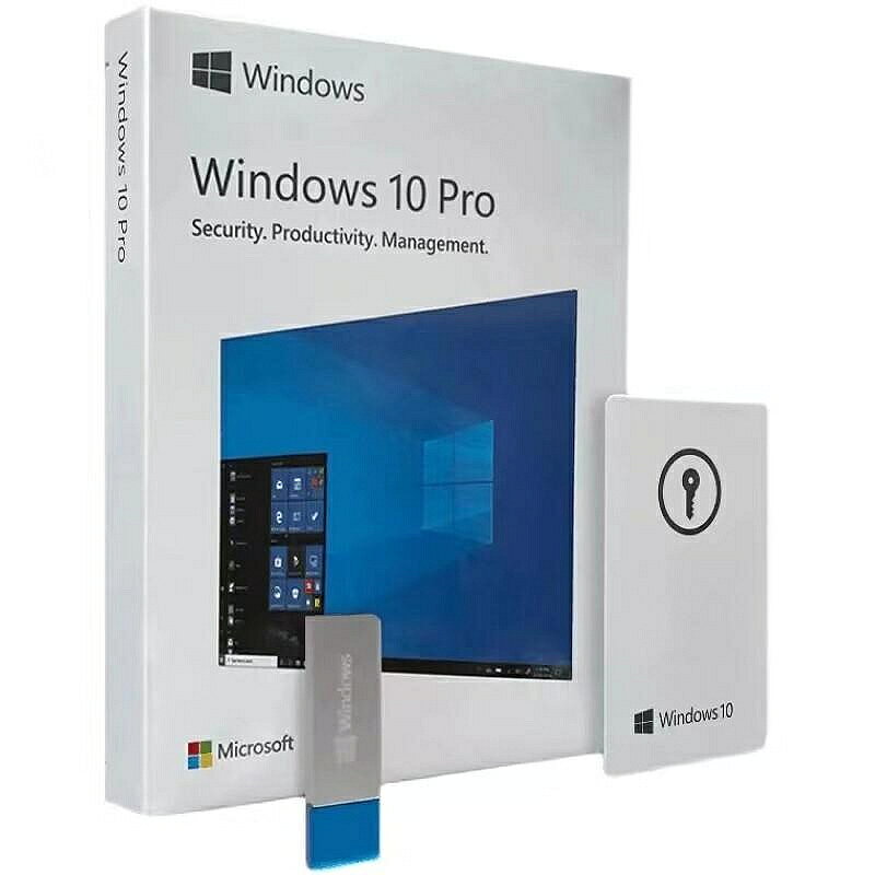 微軟正版授權 Win10 Pro 彩盒版含USB安裝 支援Win11升級 多國語言切換 繁體中文英文【微軟批發零售】