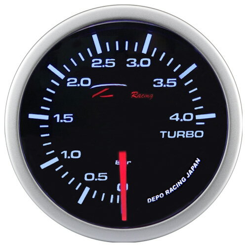 【D Racing三環錶/改裝錶】52mm單色白光 高反差 0~4BAR 電子式渦輪錶 BOOST GAUGE(增壓錶) 入門款