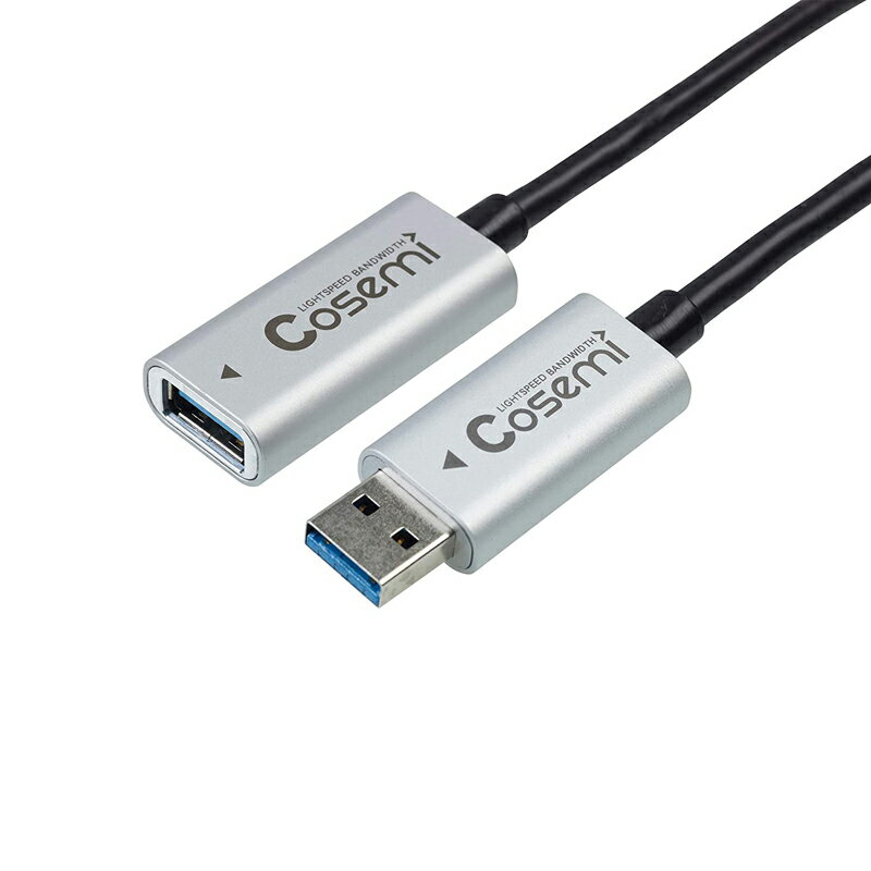 [9美國直購] 電纜線 COSEMI Active Optical AOC USB 3.2 Gen 2x1 USB Cable Support 10Gbps Data USB3.1-AA-MF-010