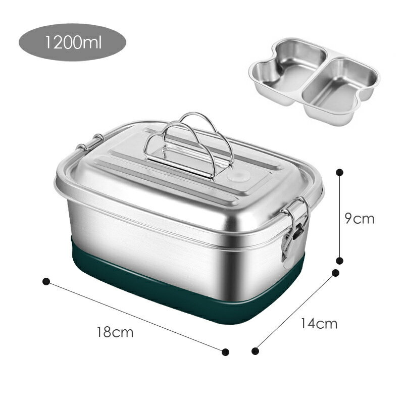 [現貨]便當盒 不鏽鋼便當盒 可蒸便當盒 不銹鋼便當盒 雙層 分隔便當盒 加熱餐盒 雙層分隔式不鏽鋼便當盒 0