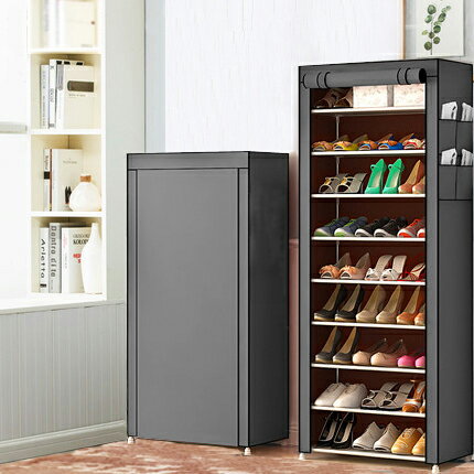 鞋架簡易家用布鞋櫃無紡布牛津布加固厚多層鞋櫃防塵組裝櫃子小號